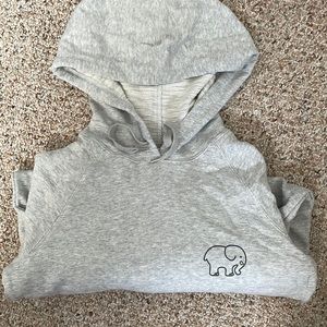 Ivory Ella oversized gray hoodie